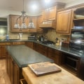 How to brighten up a kitchen with brown cabinets?